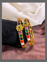 Navaratna button openable Bangle - BG0078